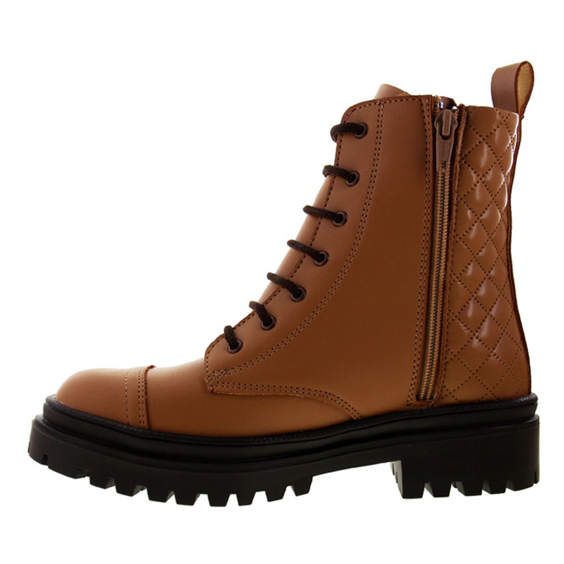 Bota Mujer 72011 Davina Camel con Cintas