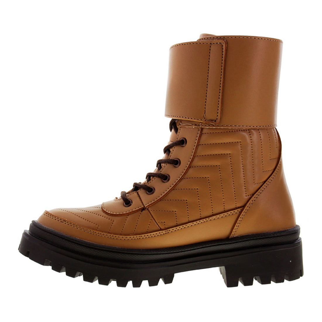 Bota Mujer 72020 Davina Camel con Cintas