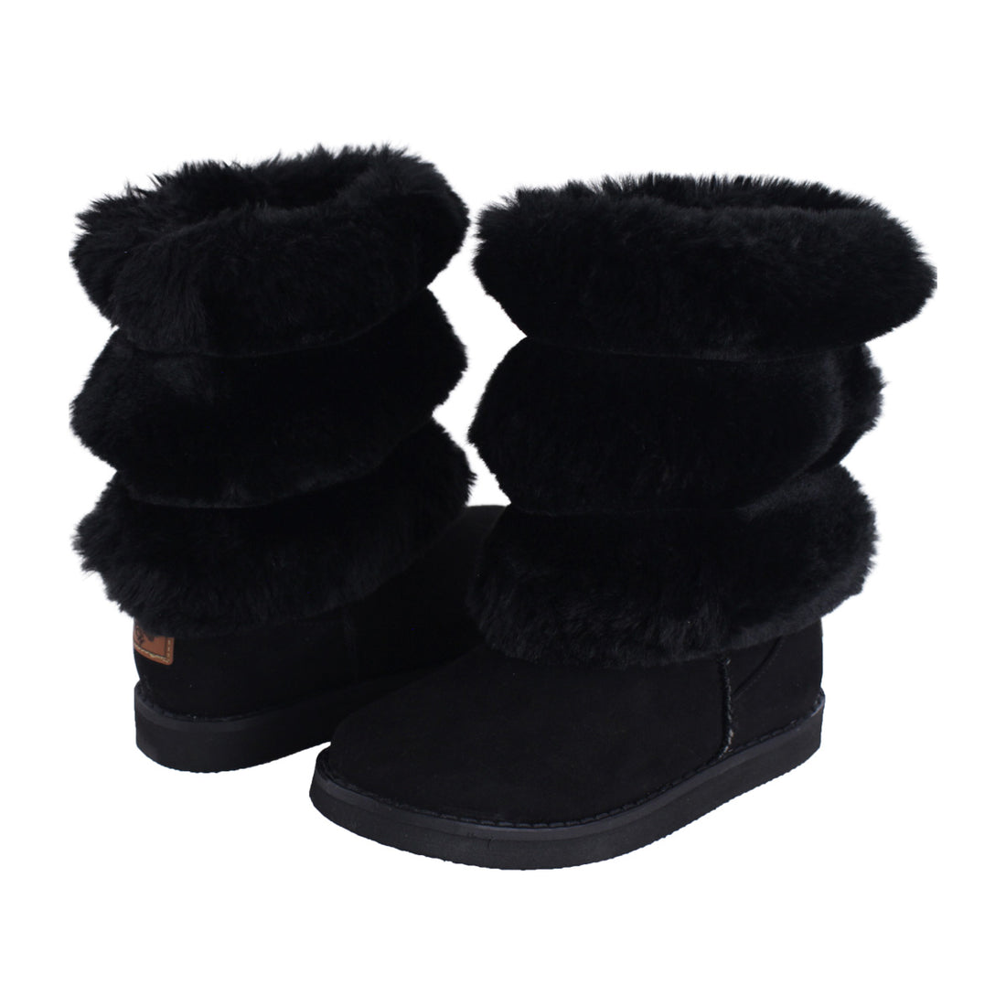 Bota de Mujer 7621 Davina Negro con Peluche