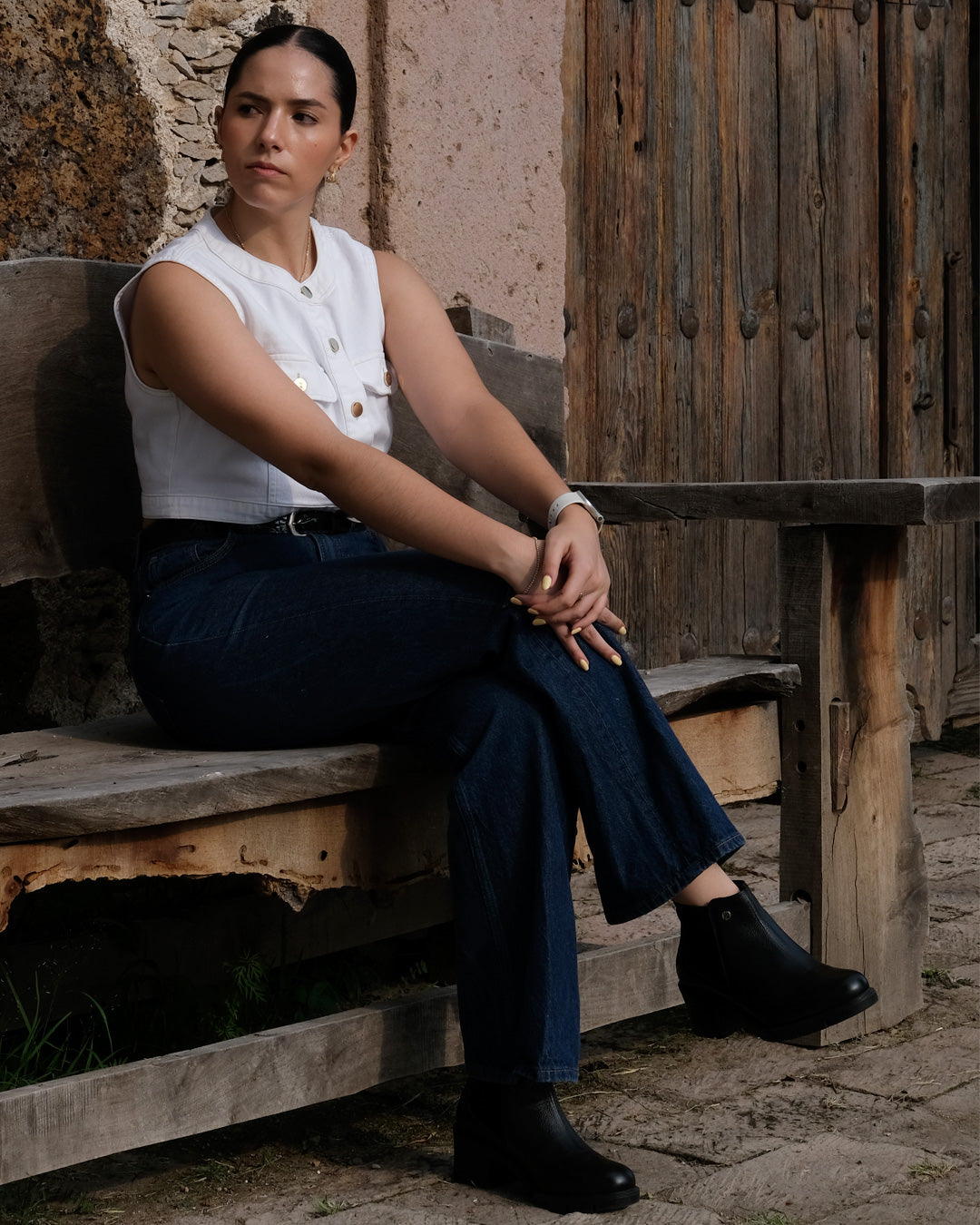 Botín Mujer 81103 Davina Piel Negro