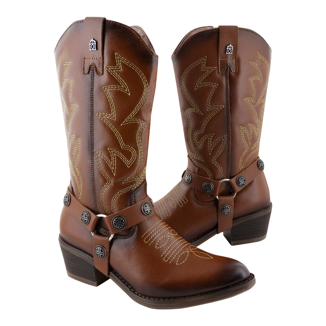 Bota Vaquera de Mujer 96390 Piel Davina Maple
