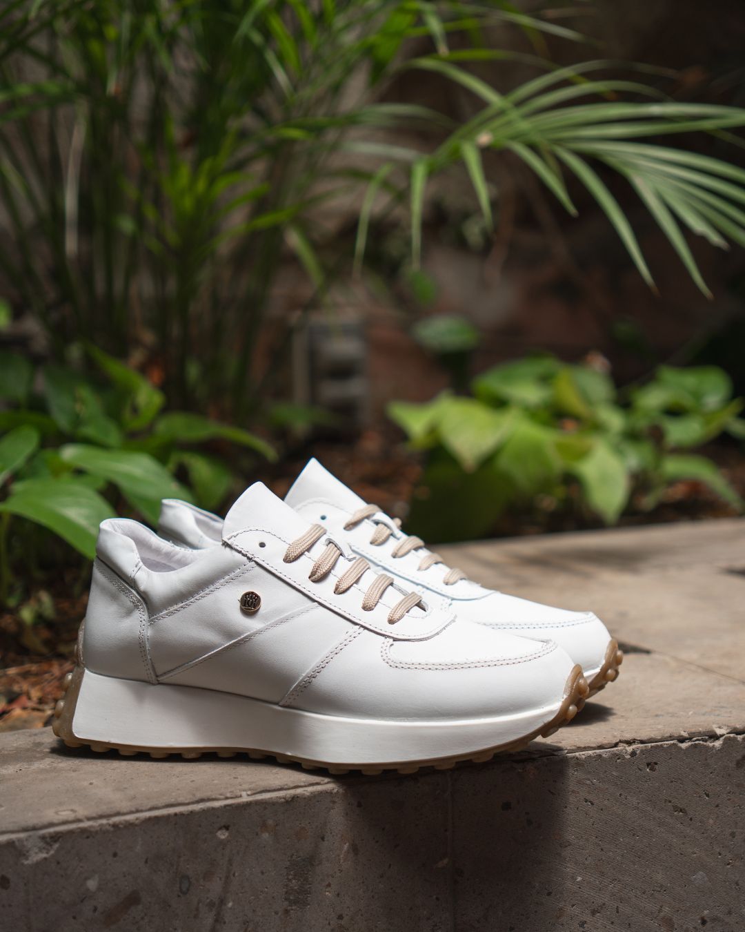 Tenis Casual de Mujer 35000 Piel Blanco