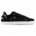 Tenis Casual Mujer 32200 Davina Negro con Cintas y Brillos