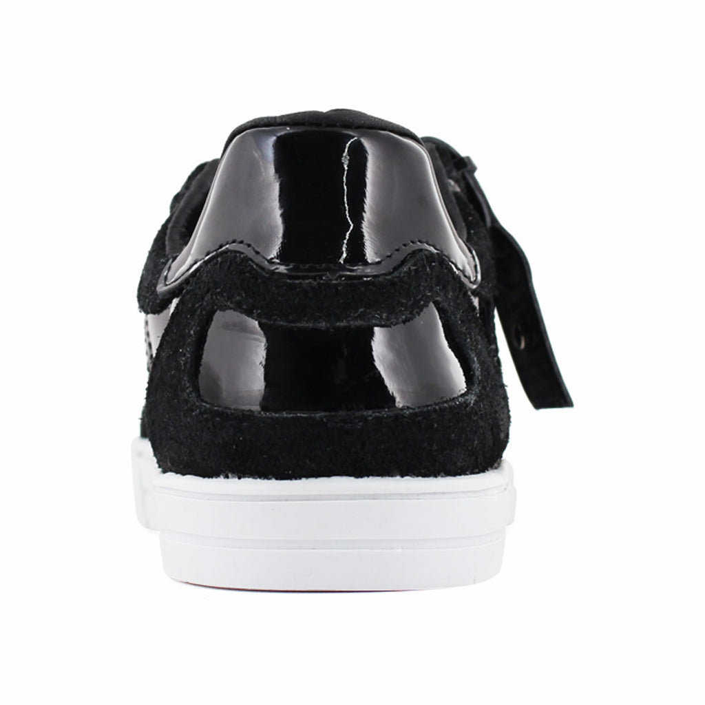 Tenis Casual Mujer 32200 Davina Negro con Cintas y Brillos