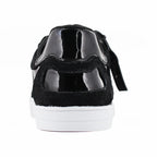 Tenis Casual Mujer 32200 Davina Negro con Cintas y Brillos