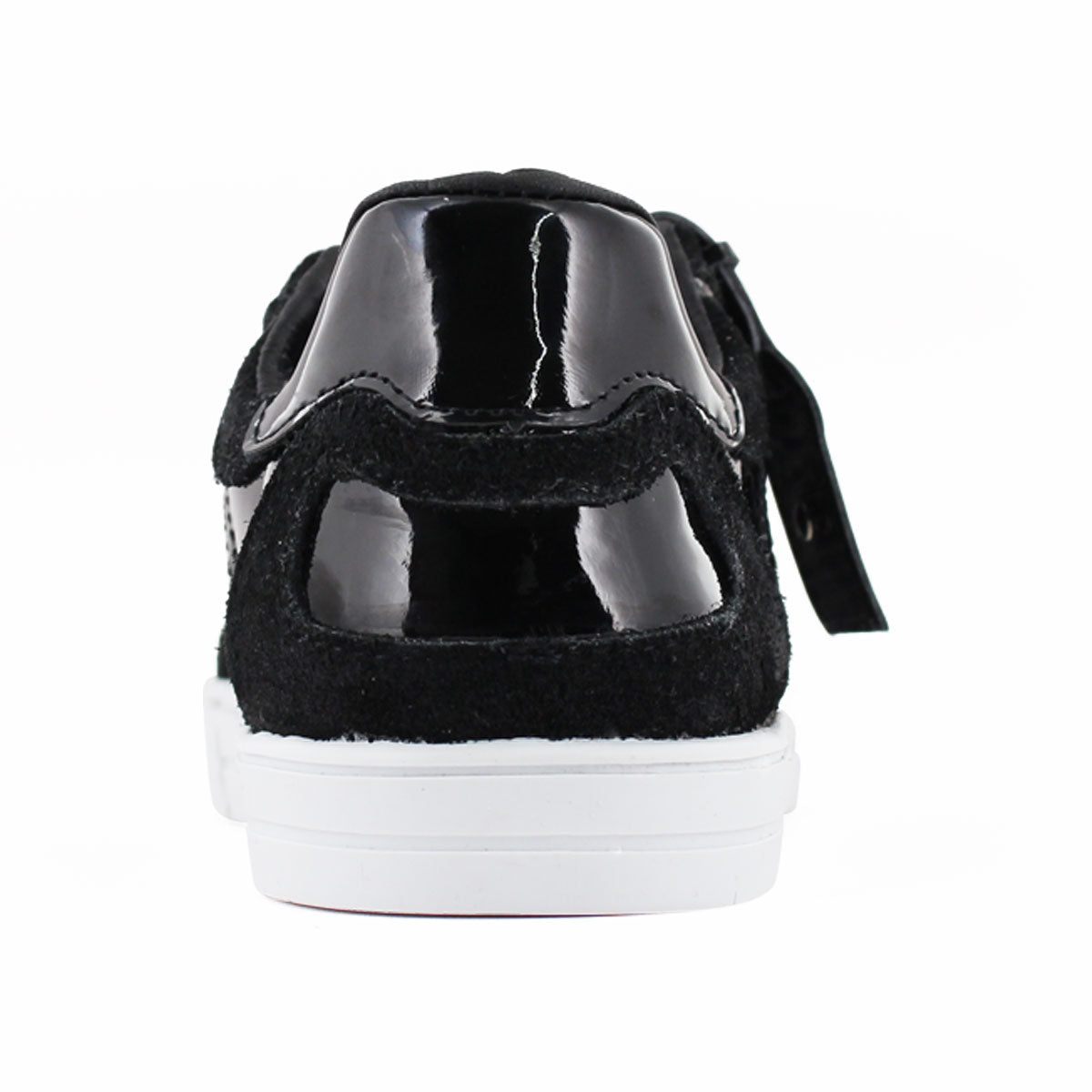 Tenis Casual Mujer 32200 Davina Negro con Cintas y Brillos