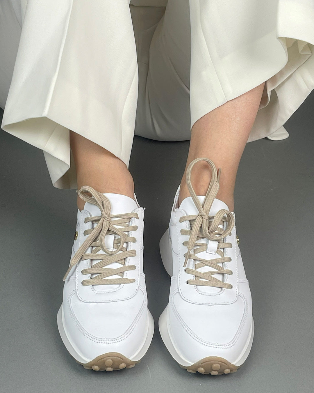 Tenis Casual de Mujer 35000 Piel Blanco