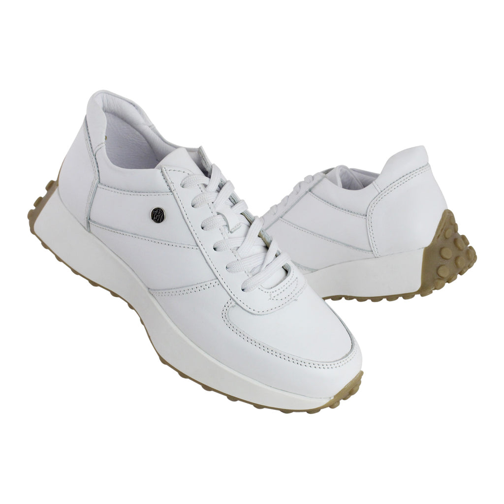 Tenis Casual de Mujer 35000 Piel Blanco