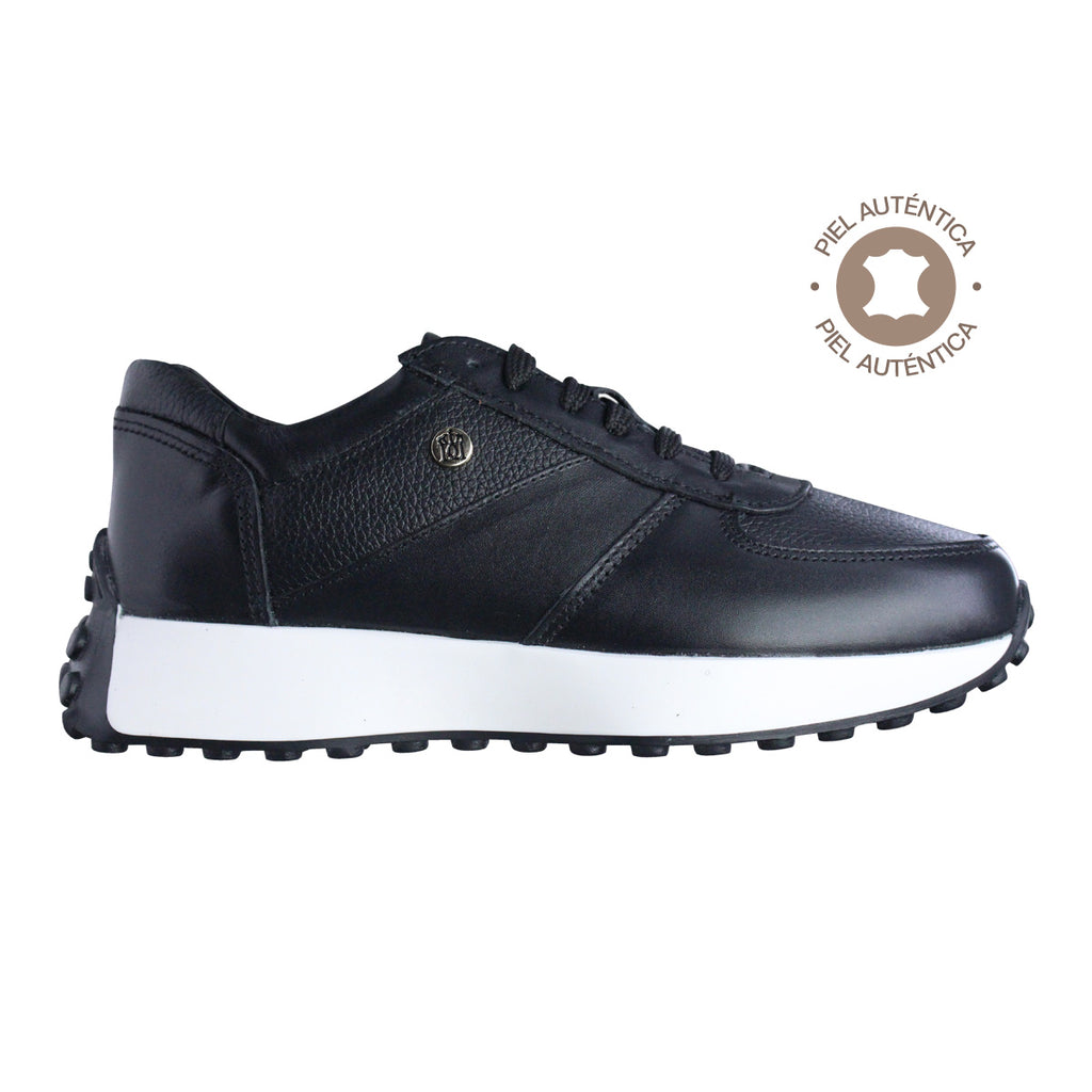 Tenis Dama 35000 Davina Piel Negro