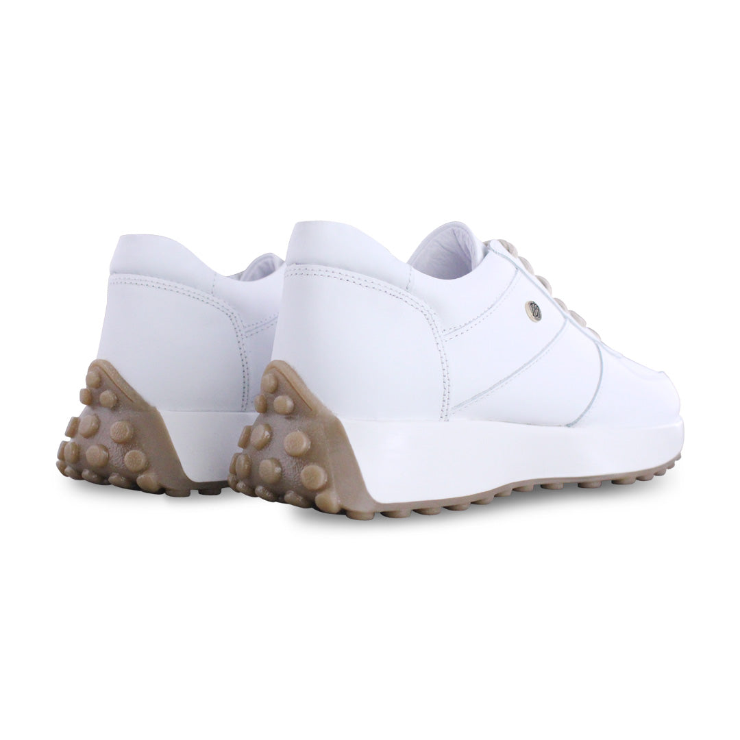 Tenis Casual de Mujer 35000 Piel Blanco