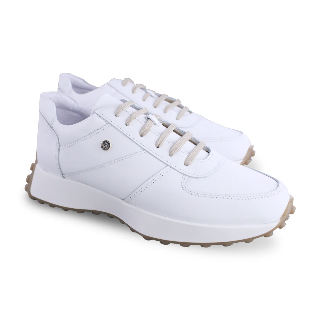 Tenis Casual de Mujer 35000 Piel Blanco
