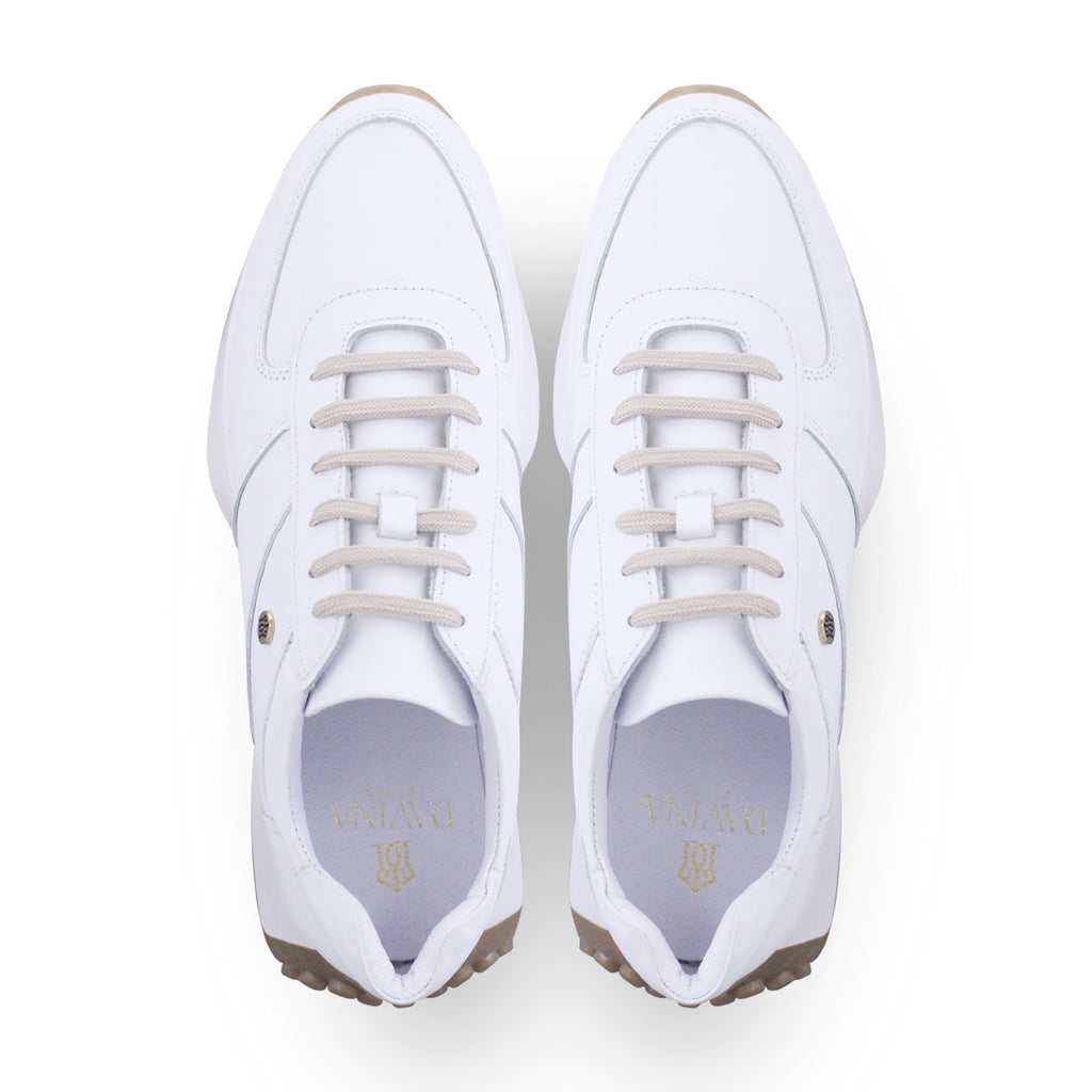 Tenis Casual de Mujer 35000 Piel Blanco