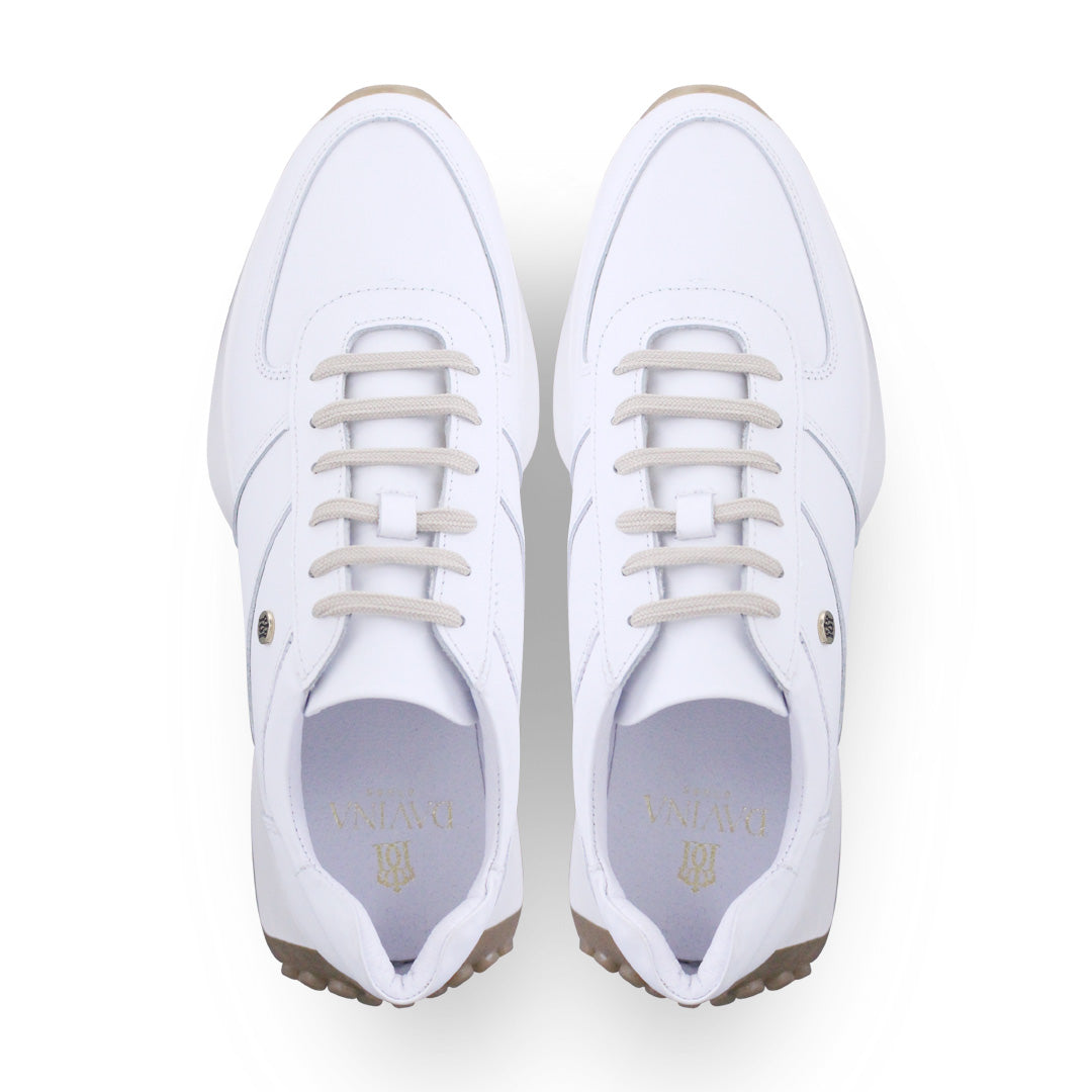 Tenis Casual de Mujer 35000 Piel Blanco