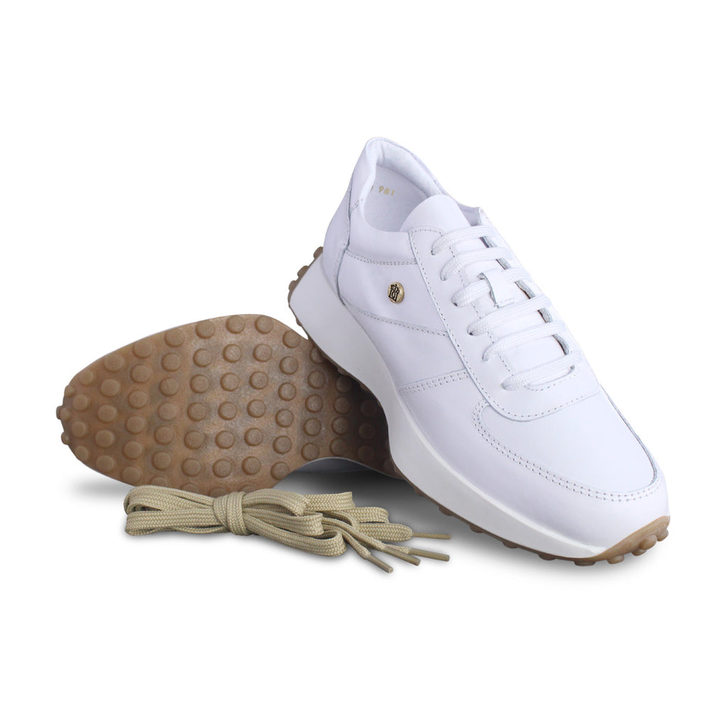 Tenis Casual de Mujer 35000 Piel Blanco