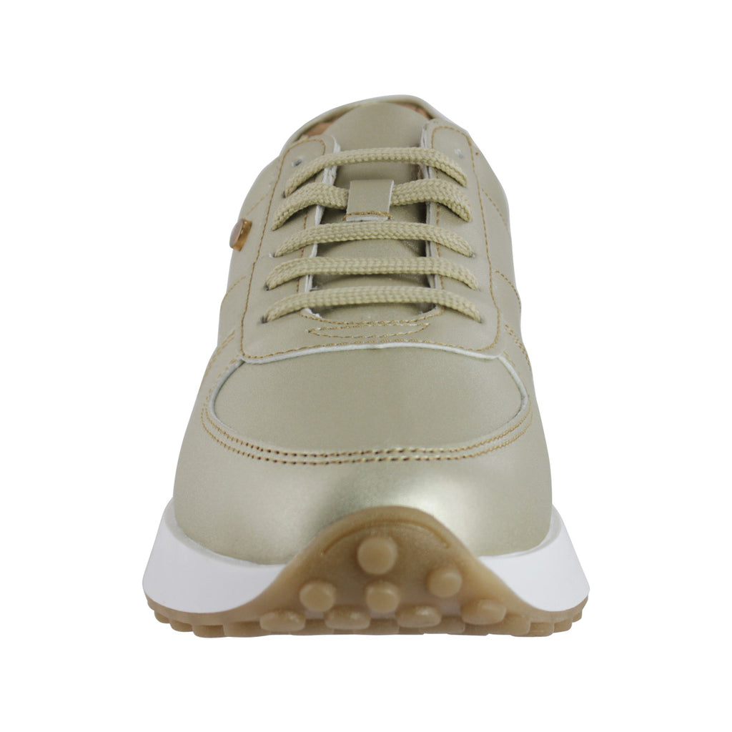 Tenis de Mujer Casual 35001 Metálico Oro