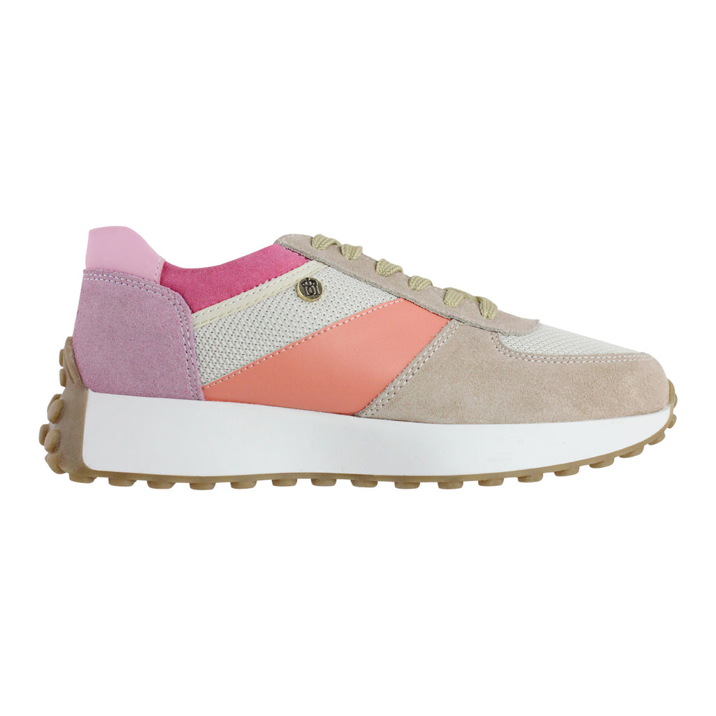 Tenis Casual Mujer 35011 Davina Gamuza Rosa