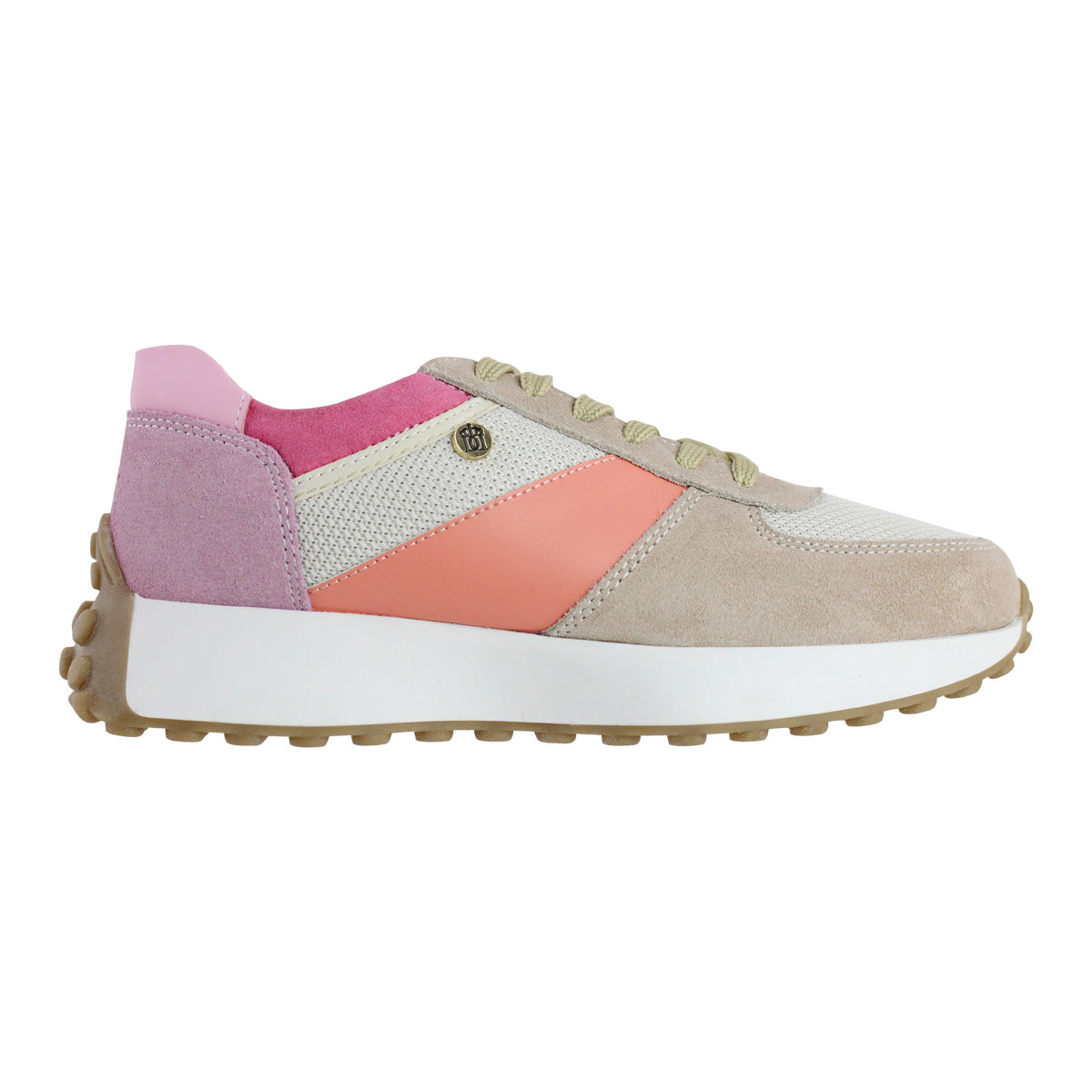 Tenis Casual Mujer 35011 Davina Gamuza Rosa