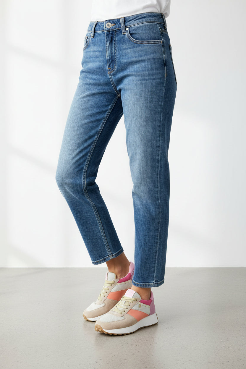 Tenis Casual Mujer 35011 Davina Gamuza Rosa