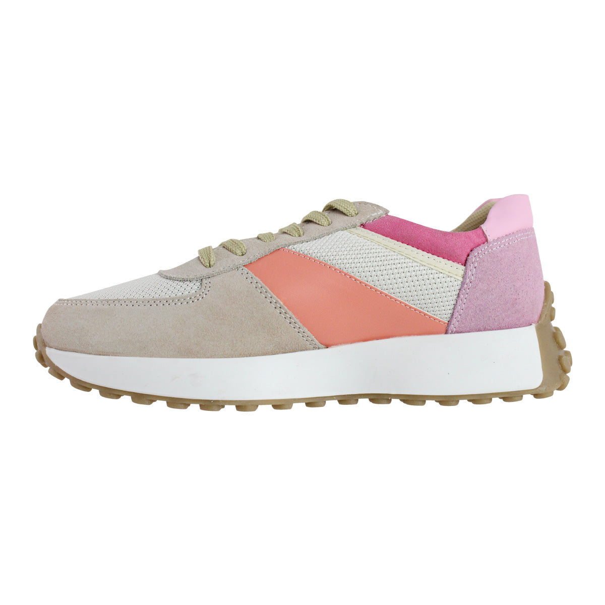Tenis Casual Mujer 35011 Davina Gamuza Rosa