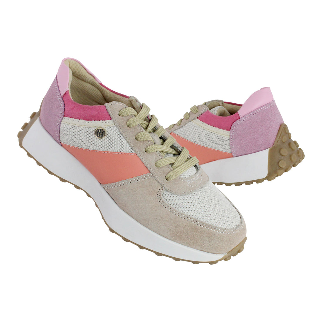 Tenis Casual Mujer 35011 Davina Gamuza Rosa