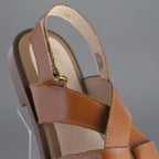 Sandalia Mujer 4515 Davina Piel Café Miel