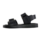 Sandalia de Mujer 4825 Davina Negro Doble Velcro con Estoperol