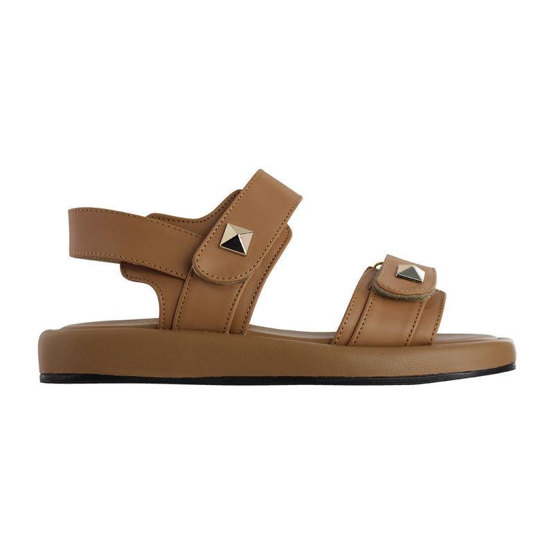 Sandalia de Mujer 4825 Davina Camel con Velcro