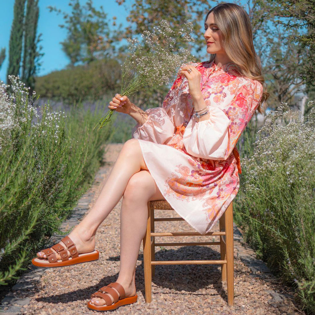 Sandalia Mujer 4880 Davina Piel Café