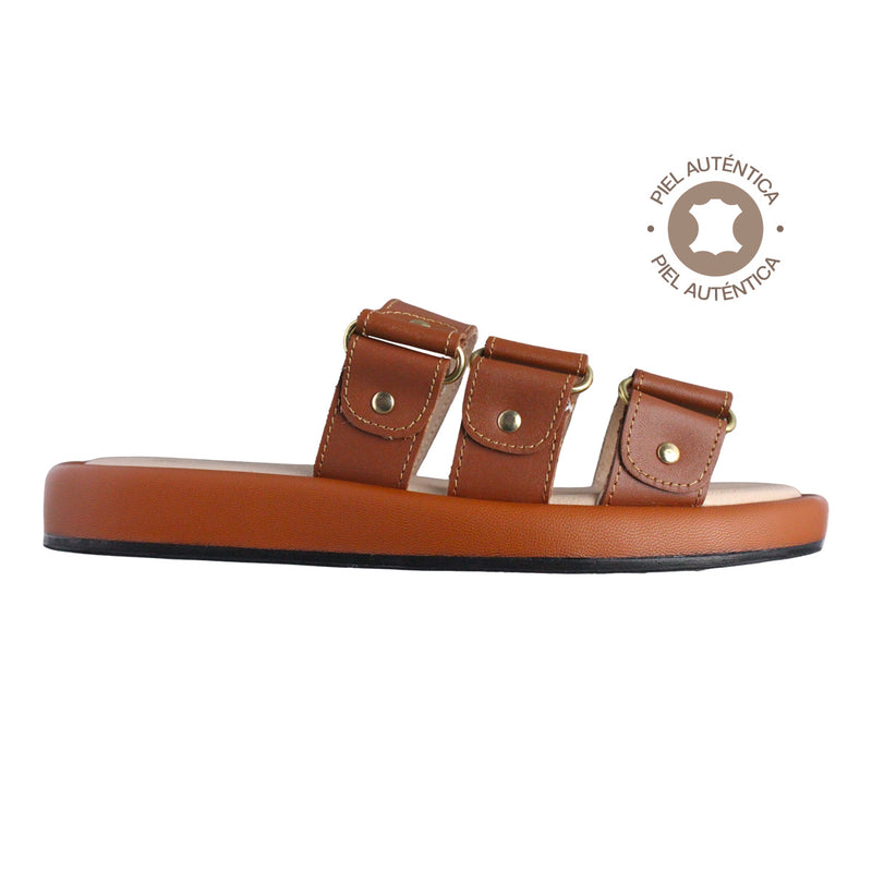 Sandalia Mujer 4880 Davina Piel Café