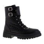 Bota de Mujer 72020 Davina Negro con Cintas
