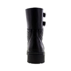 Bota de Mujer 72020 Davina Negro con Cintas