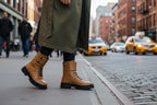 Bota Mujer 72020 Davina Camel con Cintas