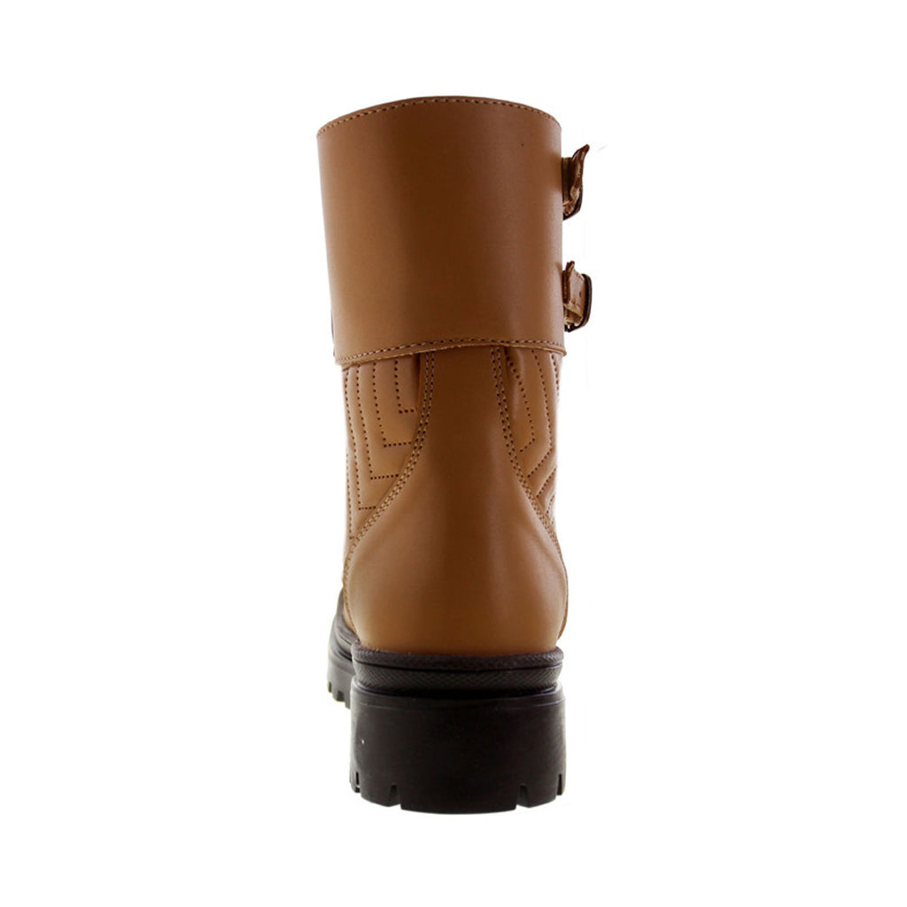 Bota Mujer 72020 Davina Camel con Cintas
