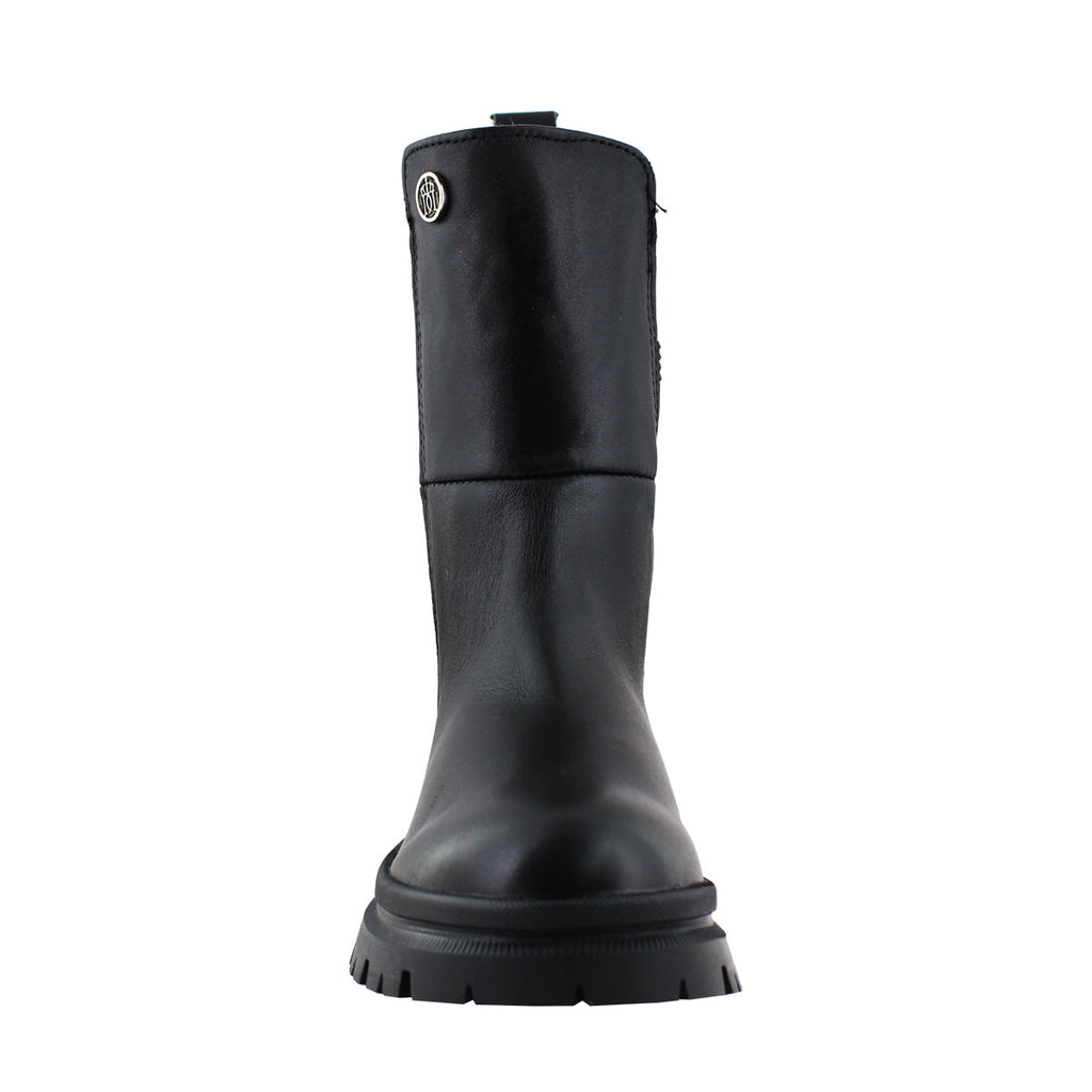 Bota de Mujer 72201 Davina Piel Negro con Elástico