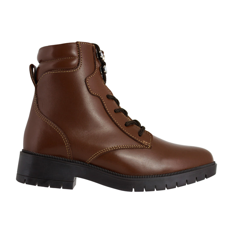 Bota Mujer 72700 Davina Piel Café con Cinta