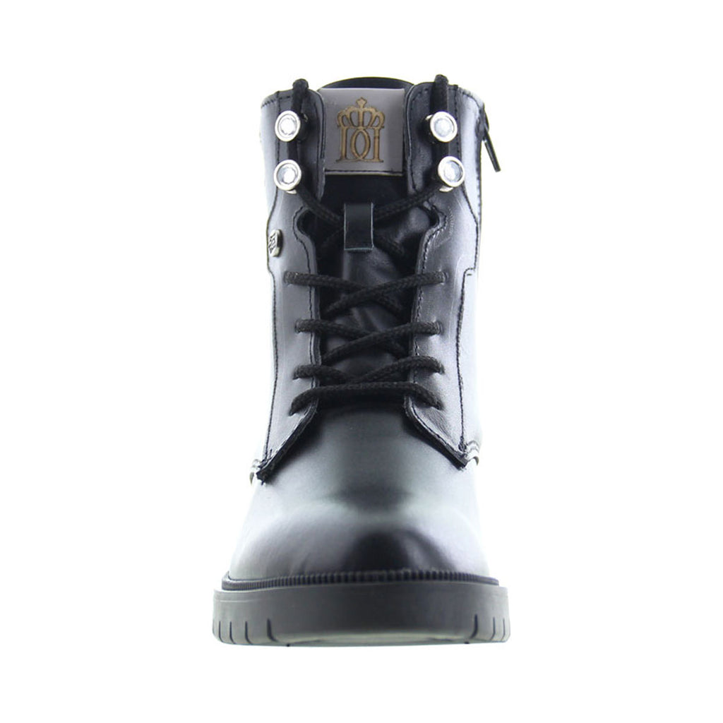 Bota de Mujer 72700 Davina Piel Negra con Cintas