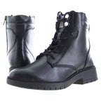 Bota de Mujer 72700 Davina Piel Negra con Cintas