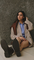 Bota Mujer 72700 Davina Piel Café con Cinta