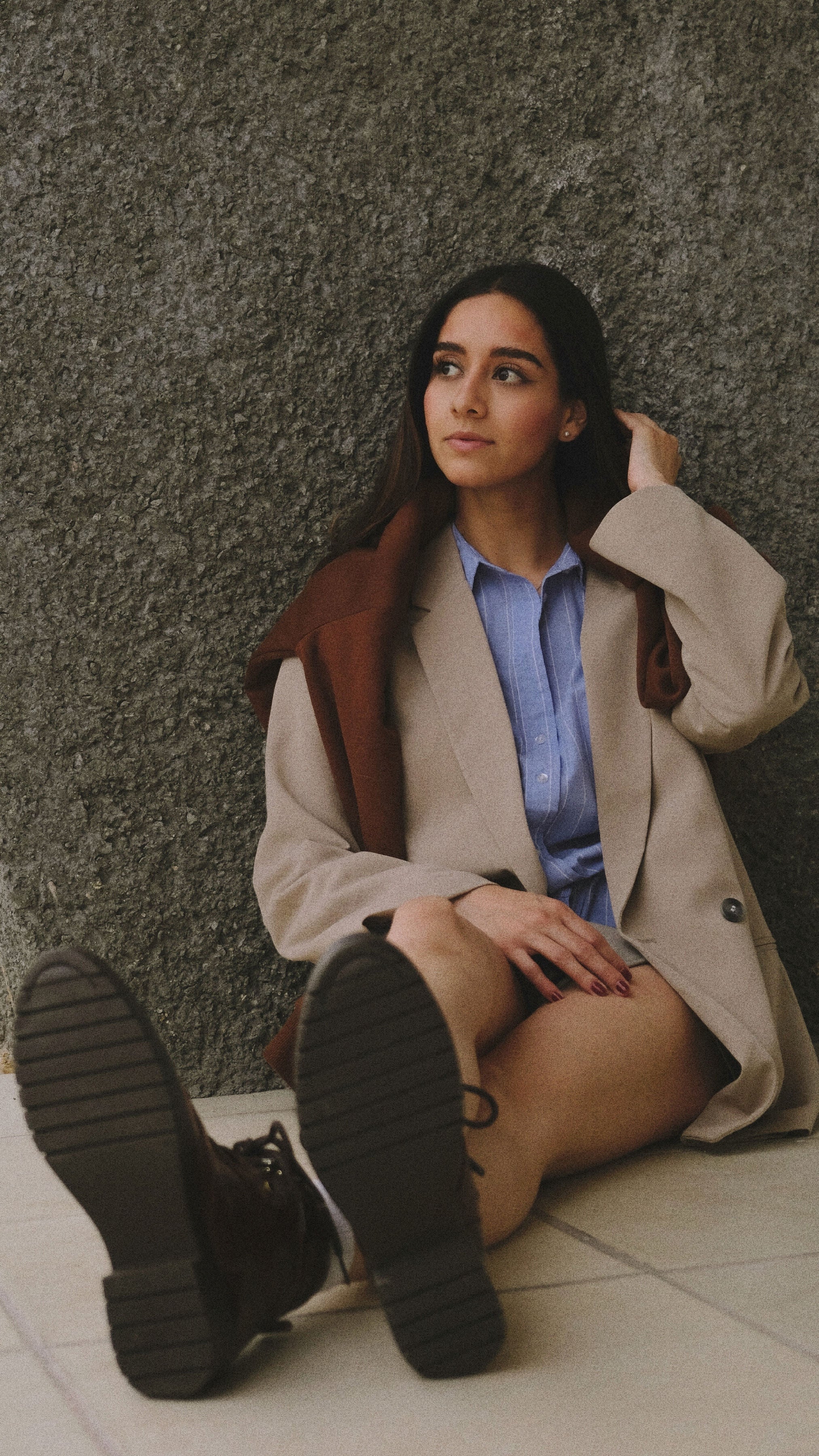 Bota Mujer 72700 Davina Piel Café con Cinta