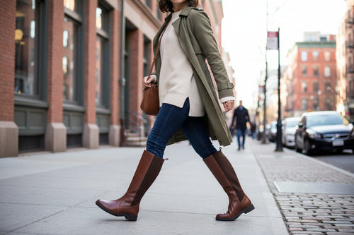 Bota Alta de Mujer 73656 Davina Piel Shedrón
