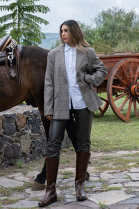 Bota Alta 73661 Davina Piel Brandy