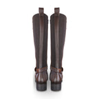 Bota ecuestre Mujer 73715 Piel Brandy con cierre lateral