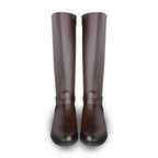 Bota ecuestre Mujer 73715 Piel Brandy con cierre lateral