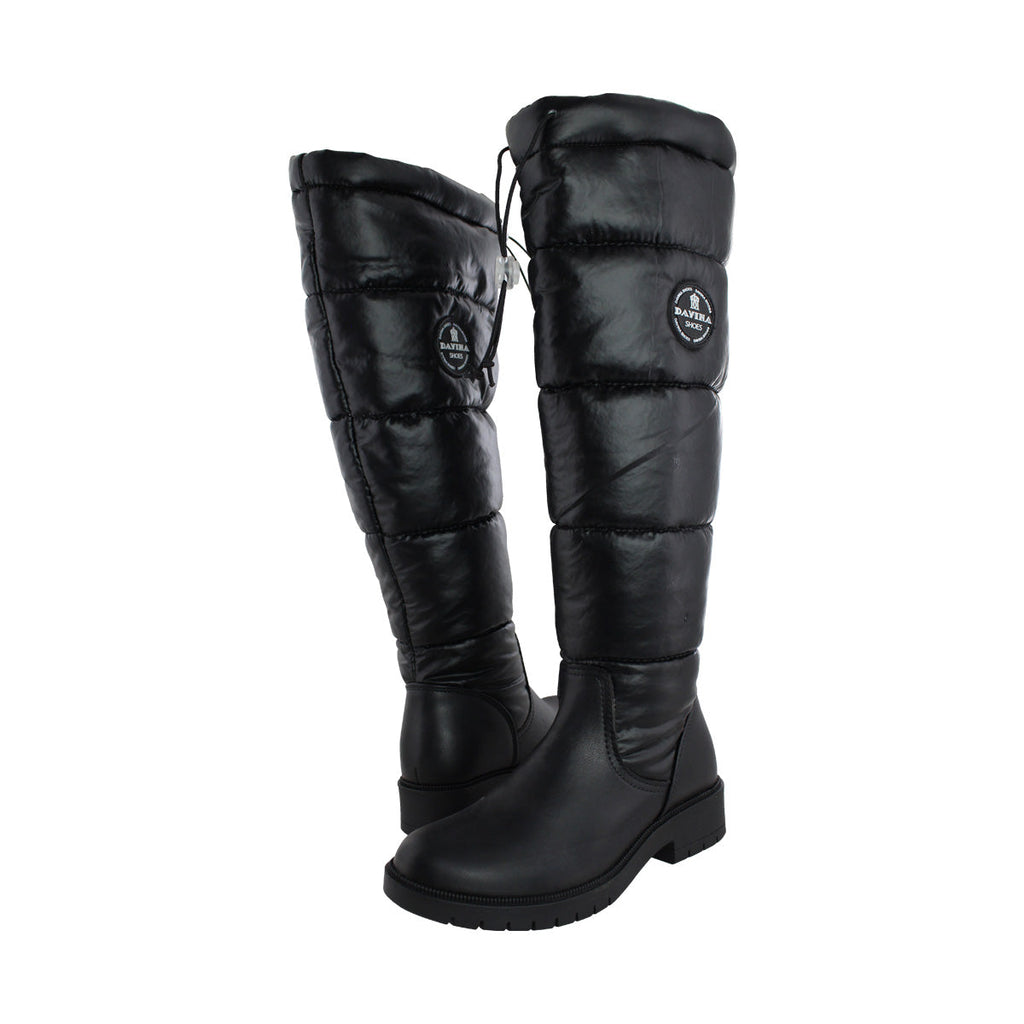 Bota Mujer 73915 Davina Negro Tubo Acolchonado