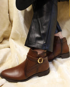 Bota de Mujer 74130 Davina Piel Café
