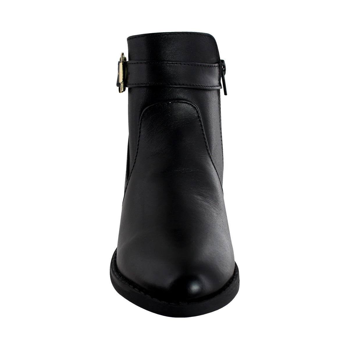 Bota Corta de Mujer 74130 Davina Piel Negra con Hebilla