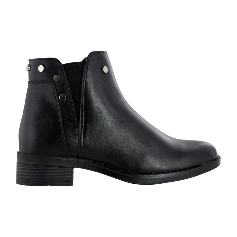 Bota Corta de Mujer 74165 Davina Piel Negro