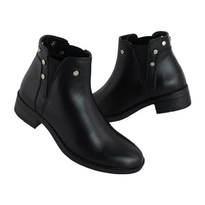 Botín Dama 74165 Davina Piel Negro