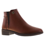 Bota de Mujer 74166 Davina Piel Café con Elástico