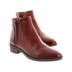 Bota de Mujer 74167 Piel Café con Elástico